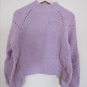 Gap puff sleeve cropped sweater